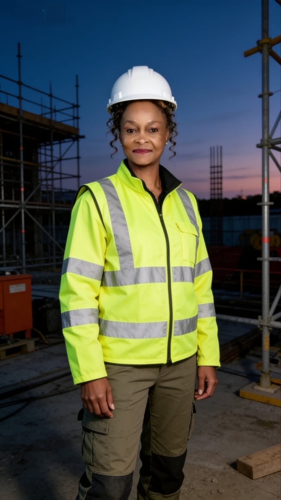 MTT Projects representative at a construction site